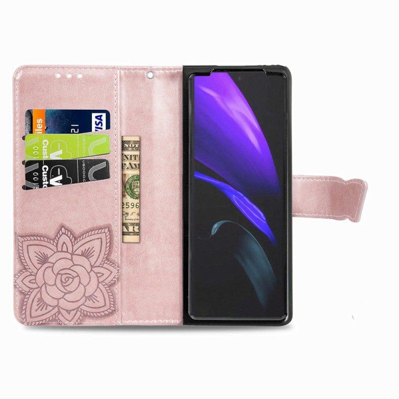 Flip Case Für Samsung Galaxy Z Fold 4 Riesiger Schmetterling