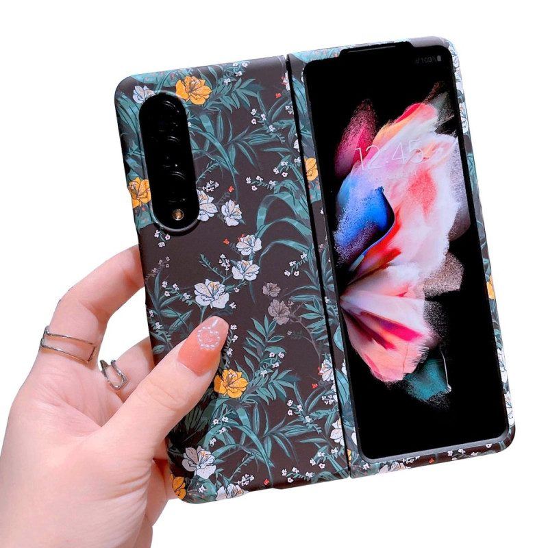 Handyhülle Für Samsung Galaxy Z Fold 4 Blumen-tapete