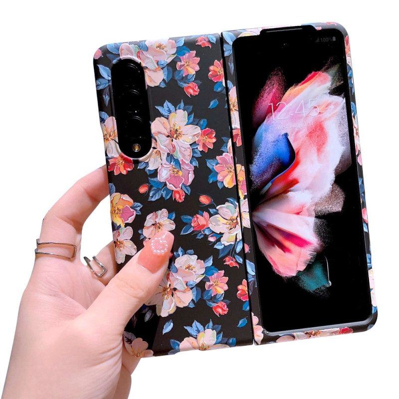 Handyhülle Für Samsung Galaxy Z Fold 4 Blumen-tapete