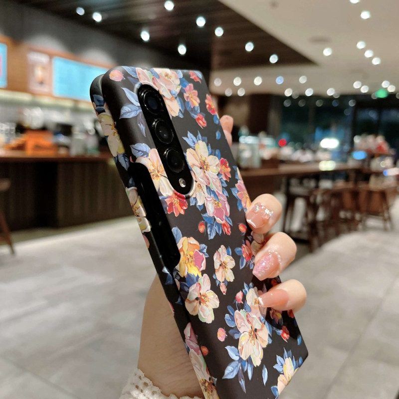 Handyhülle Für Samsung Galaxy Z Fold 4 Blumen-tapete