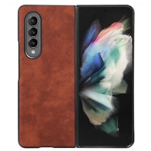 Handyhülle Für Samsung Galaxy Z Fold 4 Kunstleder-hautstruktur