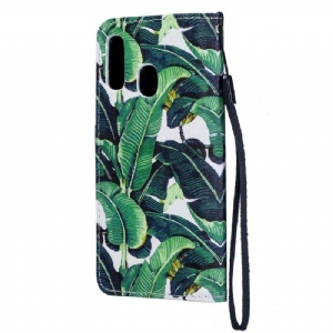 Flip Case Für Samsung Galaxy A41 Bananenblätter