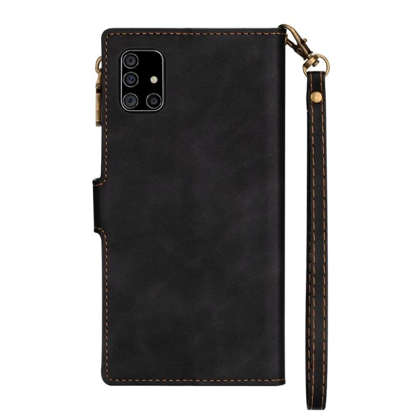 Flip Case Für Samsung Galaxy A41 Brieftasche Sandig Frisch