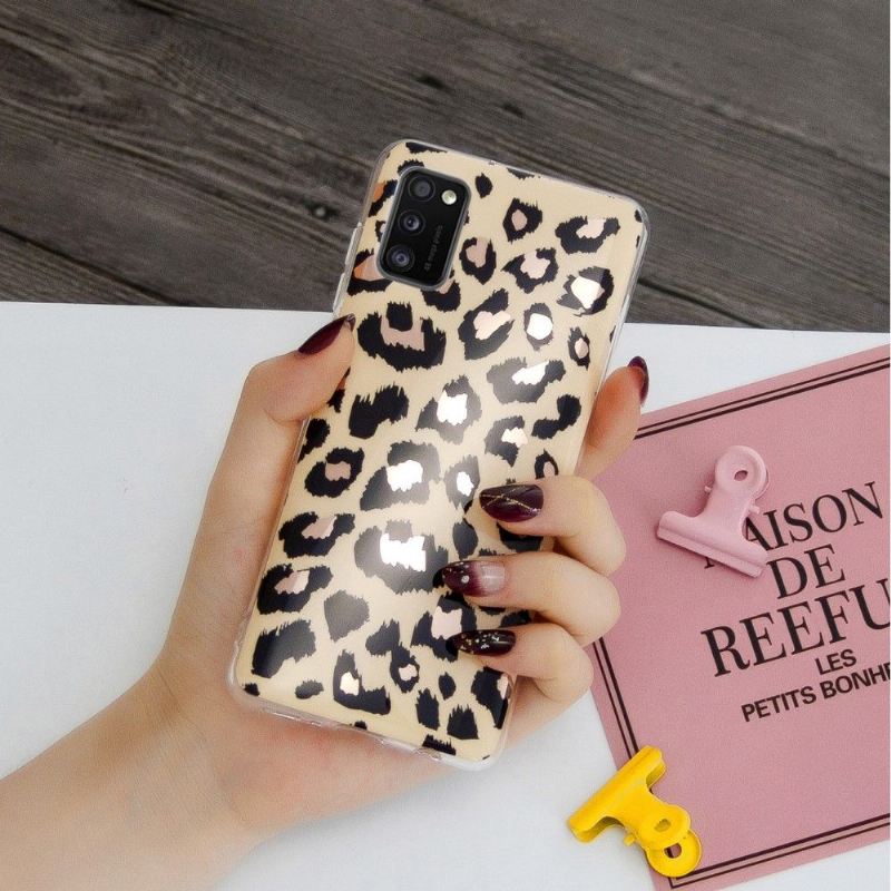 Handyhülle Für Samsung Galaxy A41 Flexibler Leopard