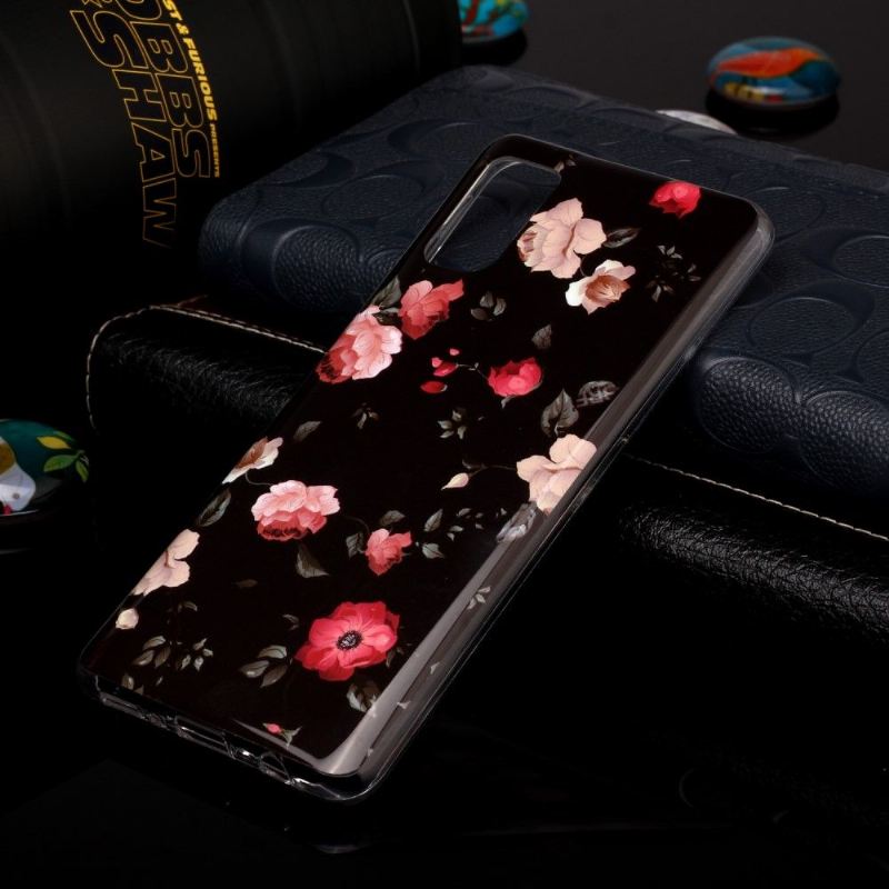 Handyhülle Für Samsung Galaxy A41 Leuchtende Blumen