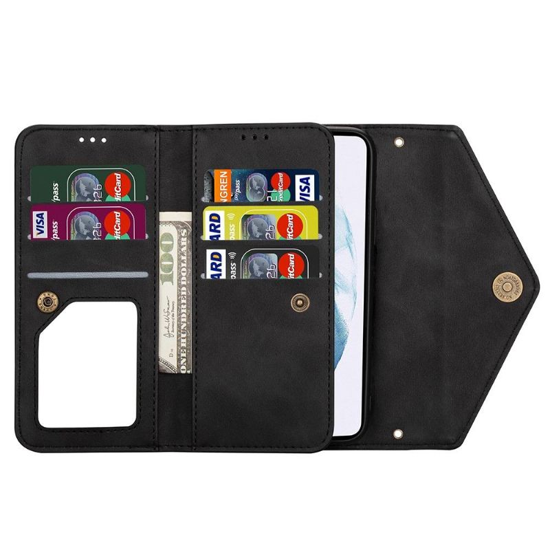 Flip Case Für Samsung Galaxy S21 5G Brieftasche Ledereffekt N.bekus