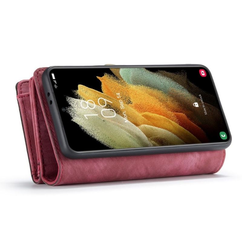 Hülle Flip Case Für Samsung Galaxy S21 5G 2 in 1 Magnetisch