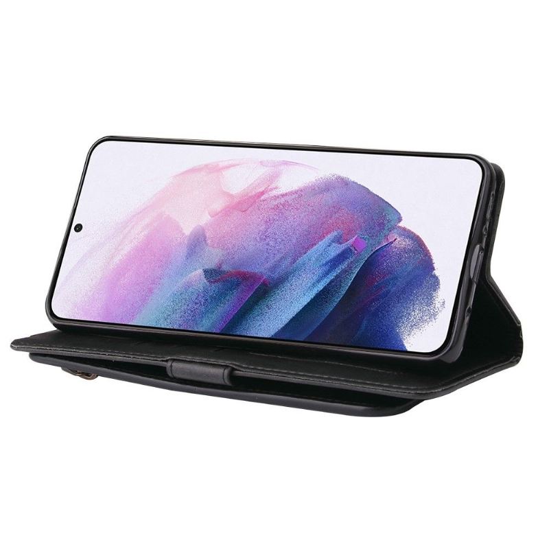 Lederhüllen Für Samsung Galaxy S21 5G Multi-compartment-unterstützung