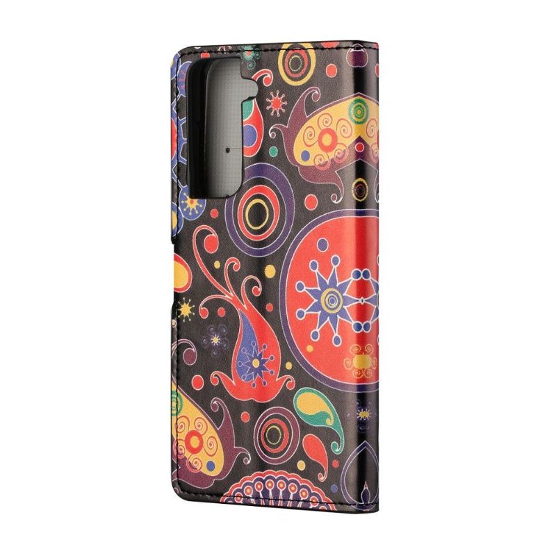 Lederhüllen Für Samsung Galaxy S21 5G Paisley-blume