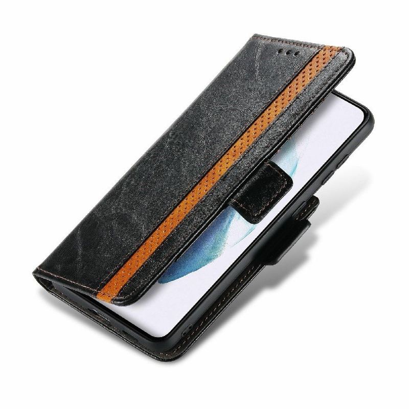 Lederhüllen Für Samsung Galaxy S21 5G Schutzhülle Flip Case Flip-geschäft