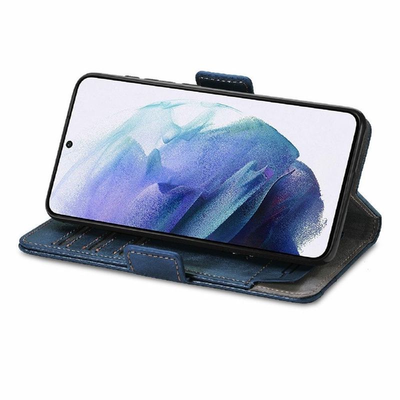 Lederhüllen Für Samsung Galaxy S21 5G Schutzhülle Flip Case Flip-geschäft