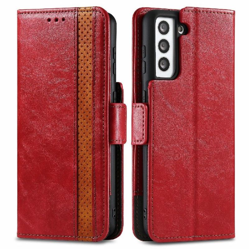 Lederhüllen Für Samsung Galaxy S21 5G Schutzhülle Flip Case Flip-geschäft