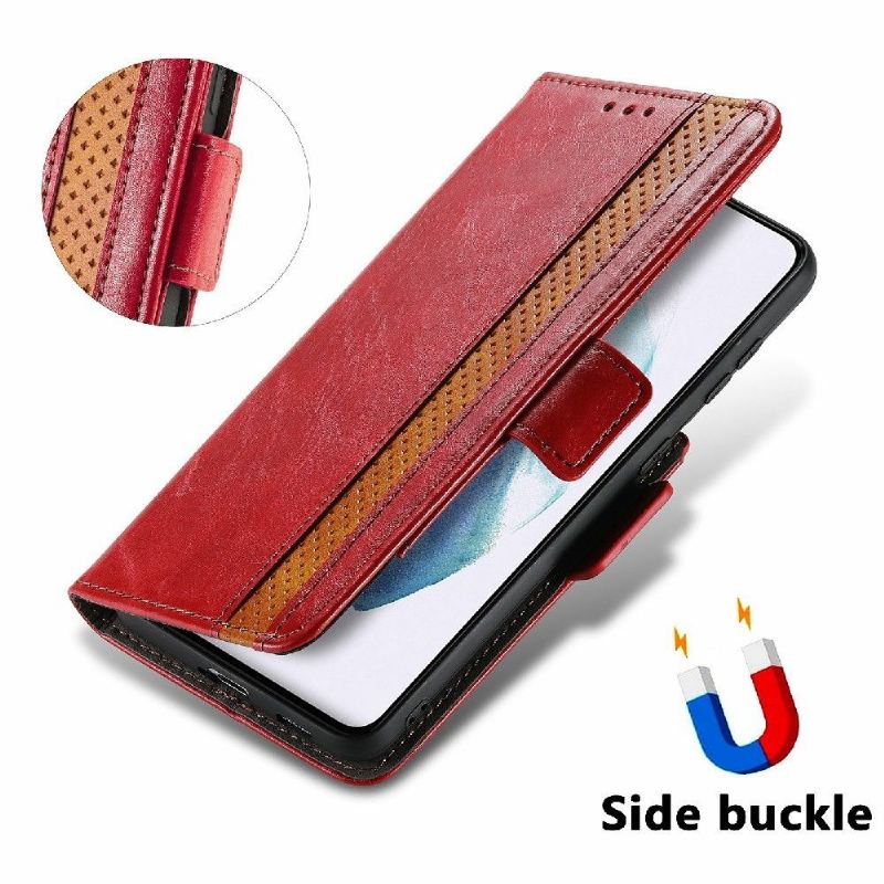 Lederhüllen Für Samsung Galaxy S21 5G Schutzhülle Flip Case Flip-geschäft