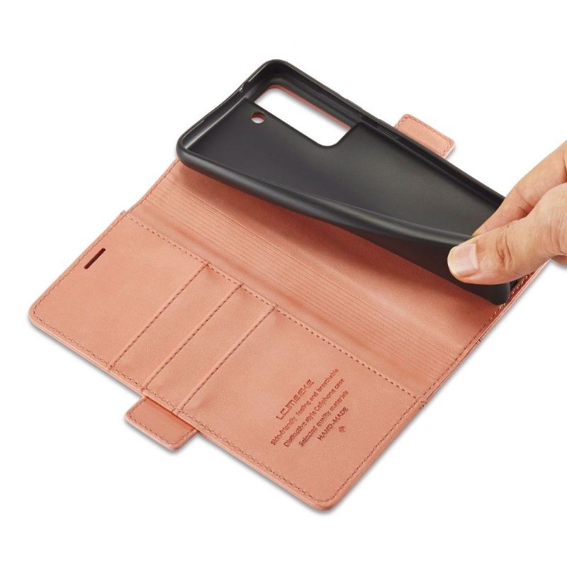 Lederhüllen Für Samsung Galaxy S21 5G Schutzhülle Flip Case Lc.imeeke Folio Mit Ledereffekt