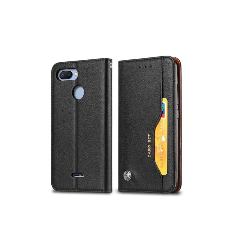 Case Für Xiaomi Redmi 6 Kartenetui Aus Leder