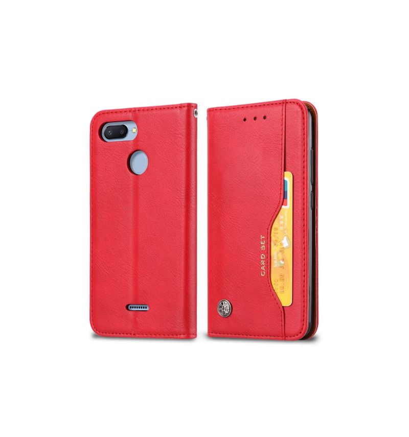 Case Für Xiaomi Redmi 6 Kartenetui Aus Leder