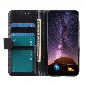 Case Für Poco M4 Pro 5G Flip Case Stützfunktion Aus Kunstleder