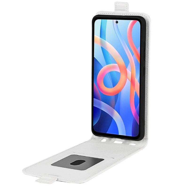 Flip Case Für Poco M4 Pro 5G Flip Case Vertikales Kunstleder