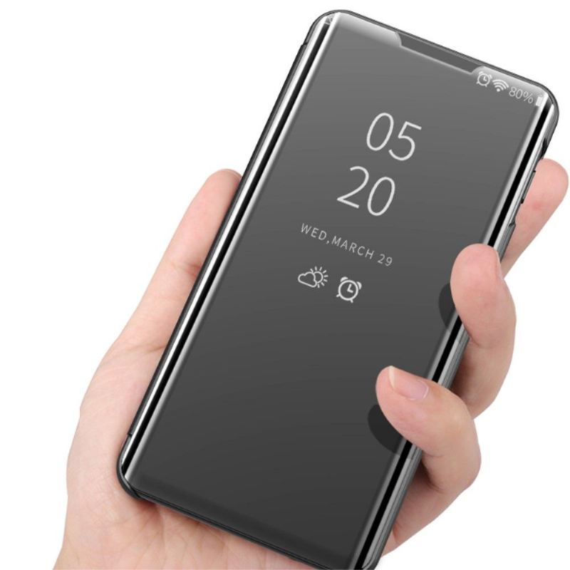 Hülle Für Poco M4 Pro 5G Anti-Sturz Flip Case Spiegeleffekt