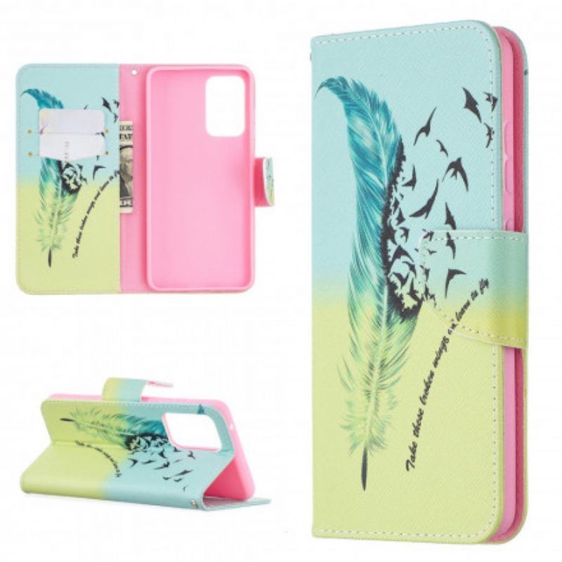 Flip Case Für Samsung Galaxy A52 4G / A52 5G / A52s 5G Fliegen Lernen