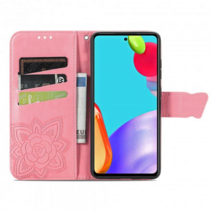 Flip Case Für Samsung Galaxy A52 4G / A52 5G / A52s 5G Halbe Schmetterlinge