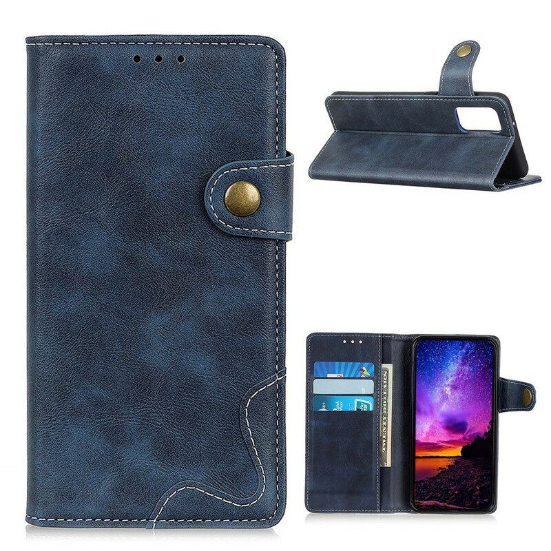 Flip Case Für Samsung Galaxy A52 4G / A52 5G / A52s 5G Künstlerische Knöpfe Und Nähte