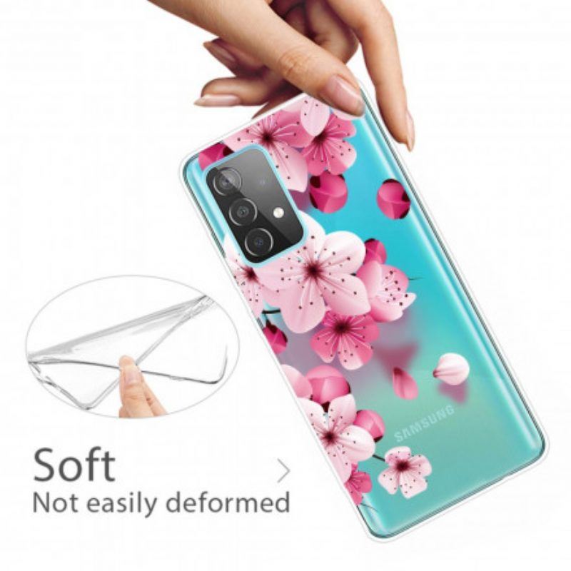 Handyhülle Für Samsung Galaxy A52 4G / A52 5G / A52s 5G Kleine Rosa Blumen