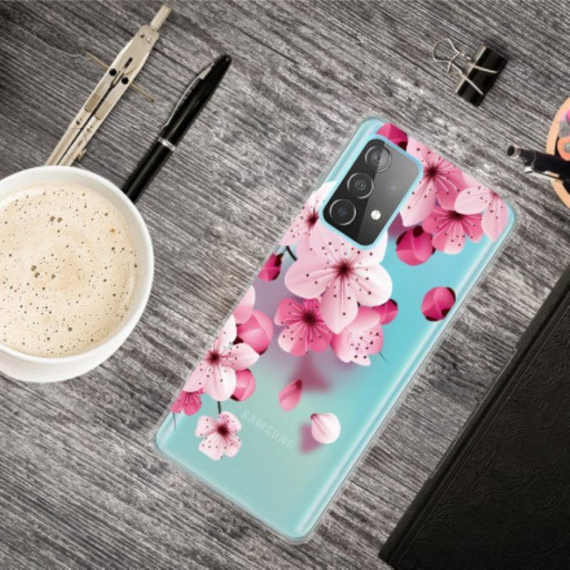 Handyhülle Für Samsung Galaxy A52 4G / A52 5G / A52s 5G Kleine Rosa Blumen