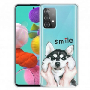 Handyhülle Für Samsung Galaxy A52 4G / A52 5G / A52s 5G Lächle Hund