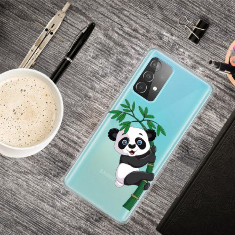 Handyhülle Für Samsung Galaxy A52 4G / A52 5G / A52s 5G Panda Auf Bambus