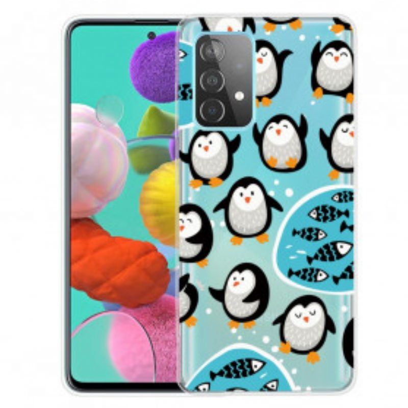 Handyhülle Für Samsung Galaxy A52 4G / A52 5G / A52s 5G Pinguine Und Fische