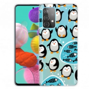 Handyhülle Für Samsung Galaxy A52 4G / A52 5G / A52s 5G Pinguine Und Fische