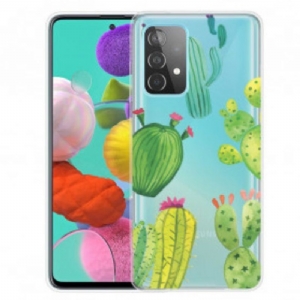 Hülle Für Samsung Galaxy A52 4G / A52 5G / A52s 5G Aquarellkakteen