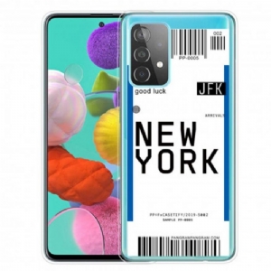 Hülle Für Samsung Galaxy A52 4G / A52 5G / A52s 5G Bordkarte Nach New York