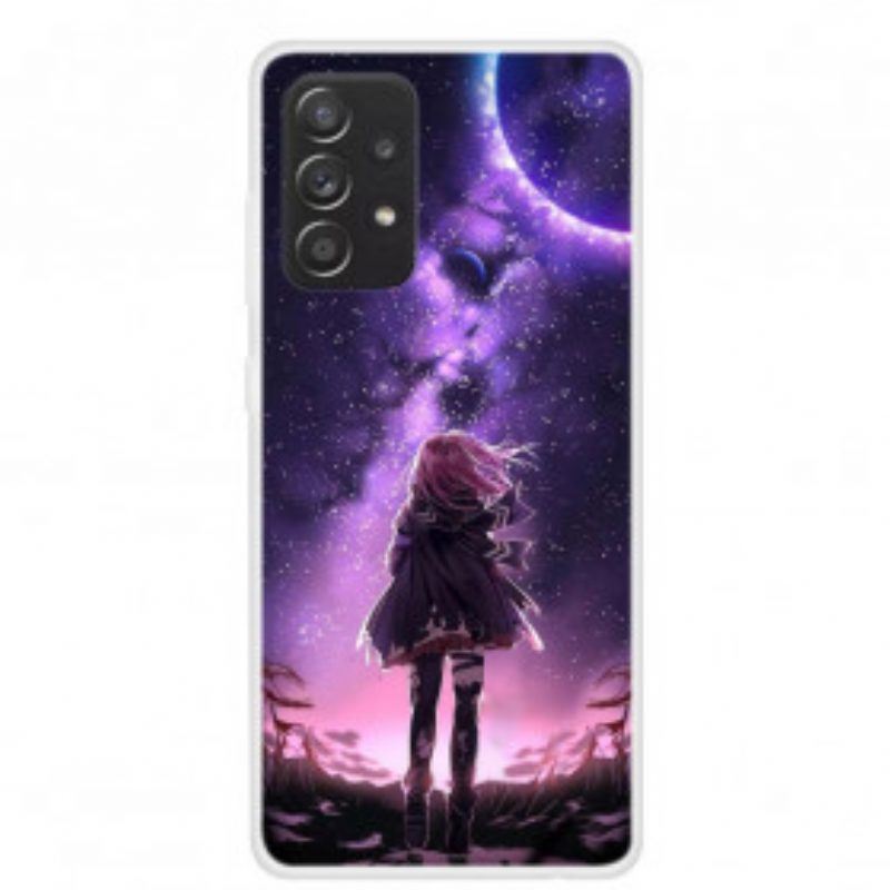 Hülle Für Samsung Galaxy A52 4G / A52 5G / A52s 5G Magischer Vollmond