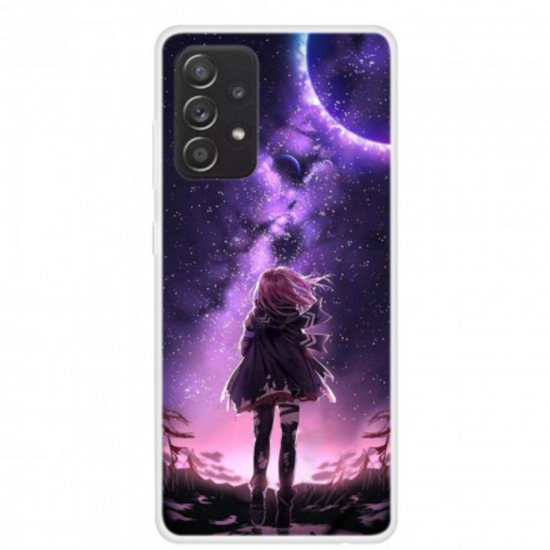 Hülle Für Samsung Galaxy A52 4G / A52 5G / A52s 5G Magischer Vollmond