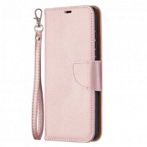 Lederhüllen Für Samsung Galaxy A52 4G / A52 5G / A52s 5G Flip Case Lychee Rabat Oblique