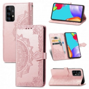 Lederhüllen Für Samsung Galaxy A52 4G / A52 5G / A52s 5G Mandala-mittelalter