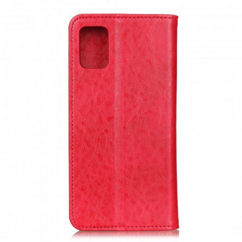 Schutzhülle Für Samsung Galaxy A52 4G / A52 5G / A52s 5G Flip Case Spaltleder-textur