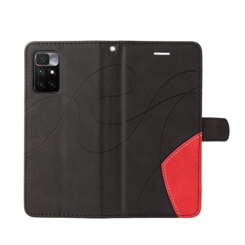 Flip Case Für Xiaomi Redmi 10 Bicolor Künstlerisch