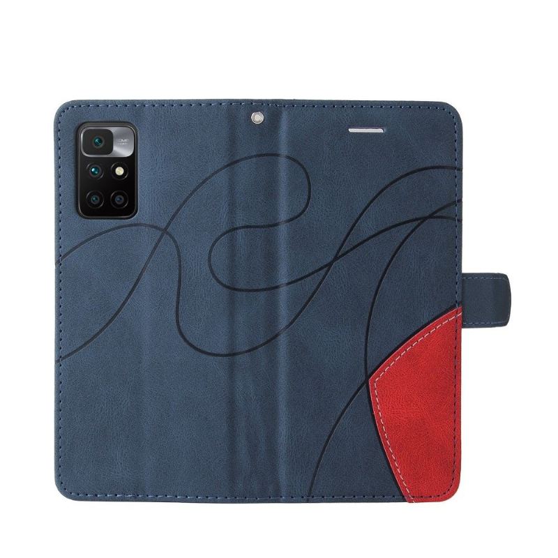 Flip Case Für Xiaomi Redmi 10 Bicolor Künstlerisch