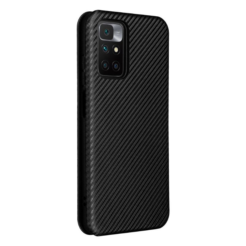 Flip Case Für Xiaomi Redmi 10 Kohlefaser-kunstleder