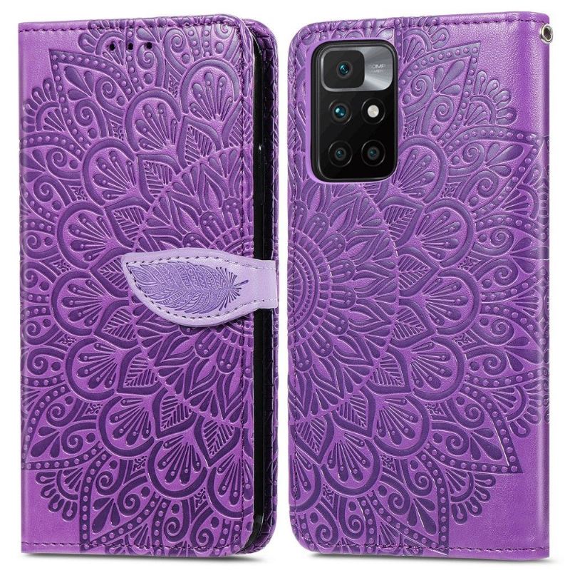 Flip Case Für Xiaomi Redmi 10 Mandala-blatt