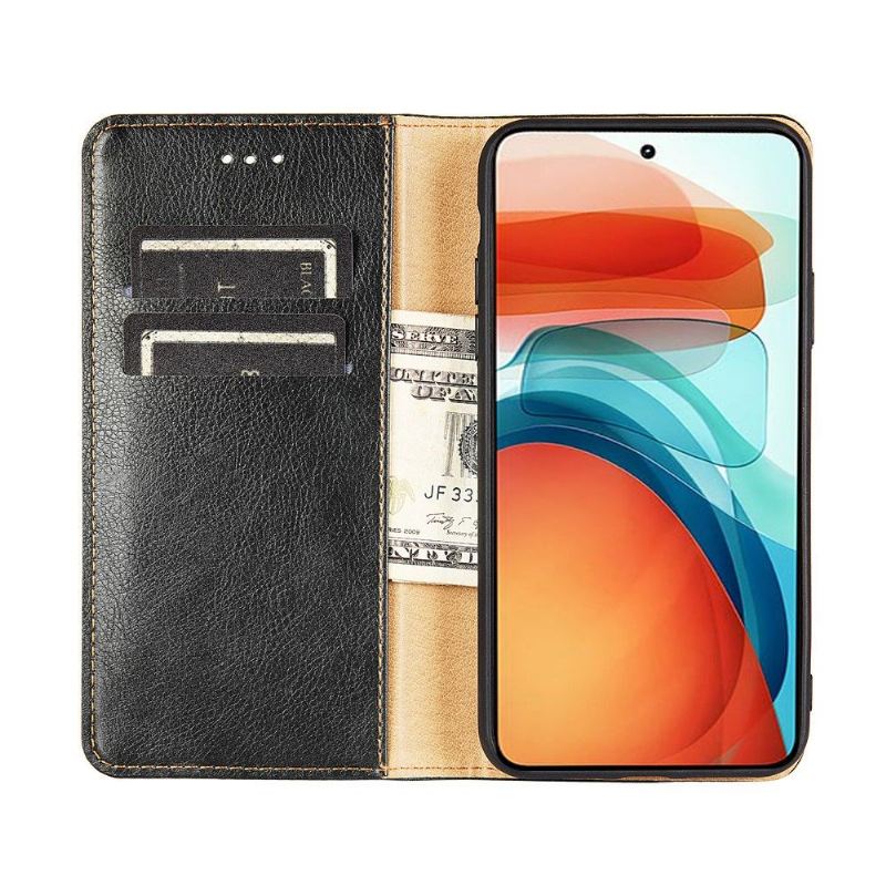 Handyhülle Für Xiaomi Redmi 10 Schutzhülle Flip Case Reines Kunstleder