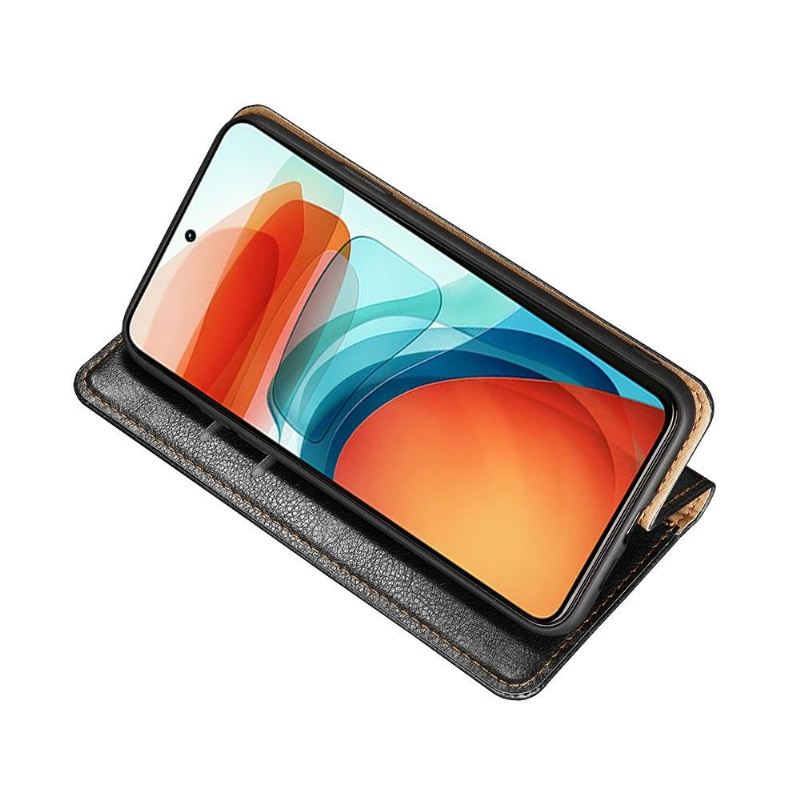 Handyhülle Für Xiaomi Redmi 10 Schutzhülle Flip Case Reines Kunstleder