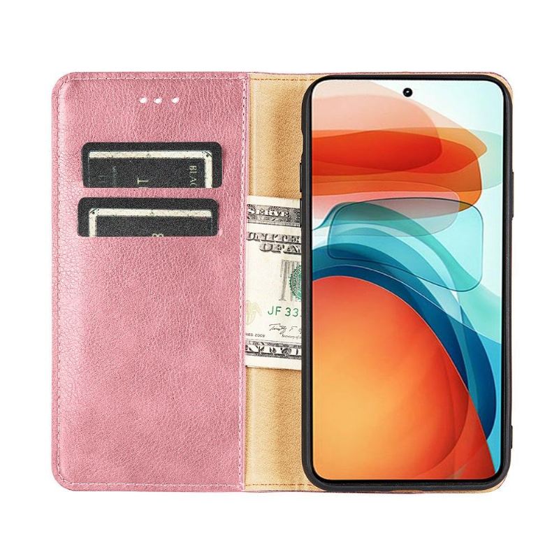 Handyhülle Für Xiaomi Redmi 10 Schutzhülle Flip Case Reines Kunstleder