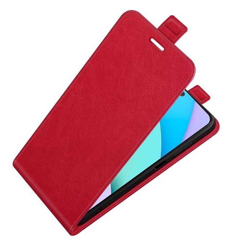 Lederhüllen Für Xiaomi Redmi 10 Flip Case Vertikales Kunstleder