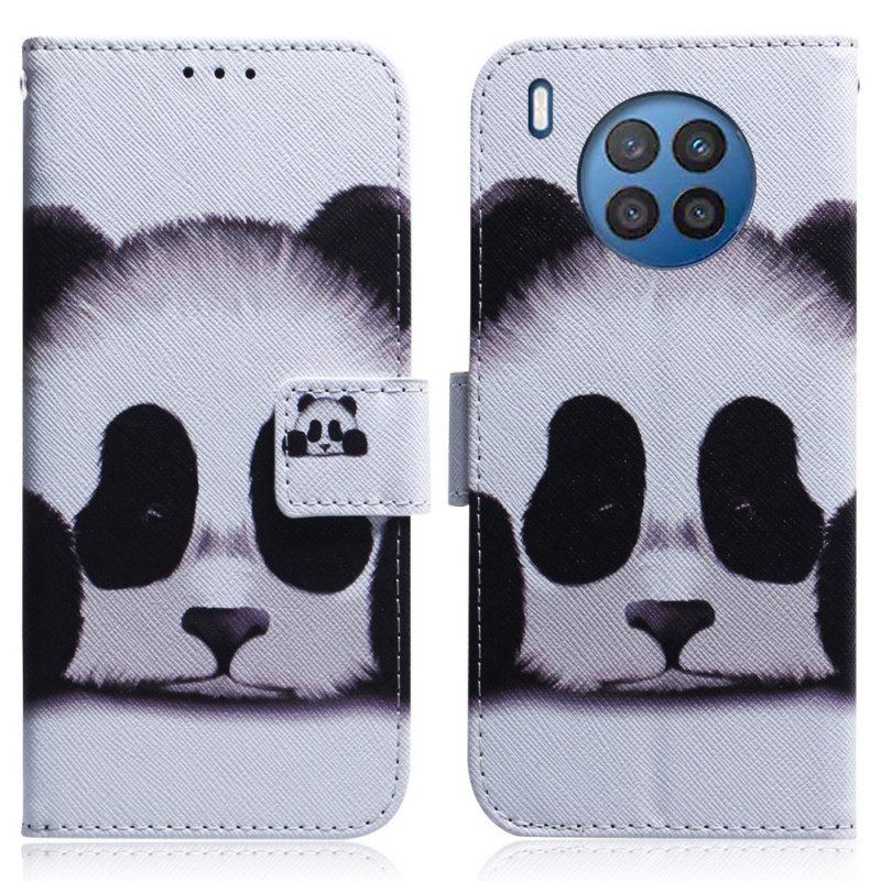 Flip Case Für Honor 50 Lite Panda-gesicht