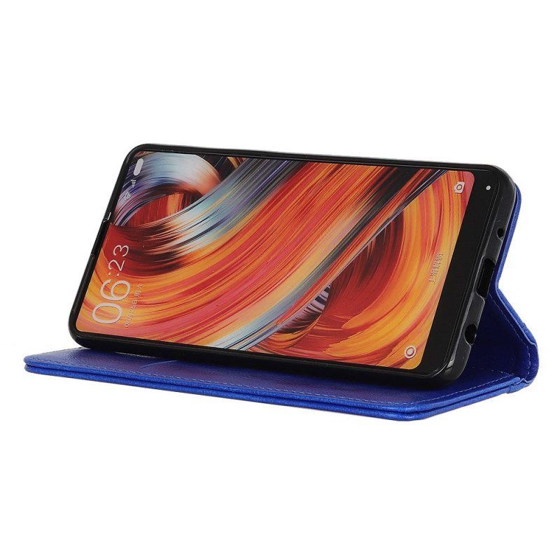 Schutzhülle Für Honor 50 Lite Flip Case Eleganz Aus Gespaltenem Litschi-leder