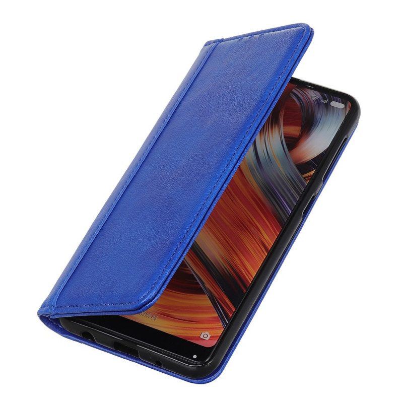 Schutzhülle Für Honor 50 Lite Flip Case Eleganz Aus Gespaltenem Litschi-leder